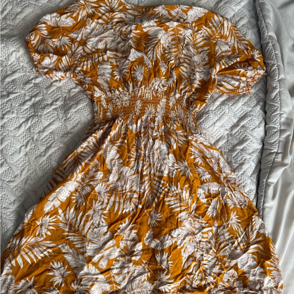 Floral Orange Dress